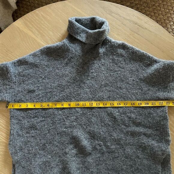 ALL SAINTS Wool Blend Grey Turtle neck Sweater, Size Medium, NWOT - Display item - Picture 6 of 12
